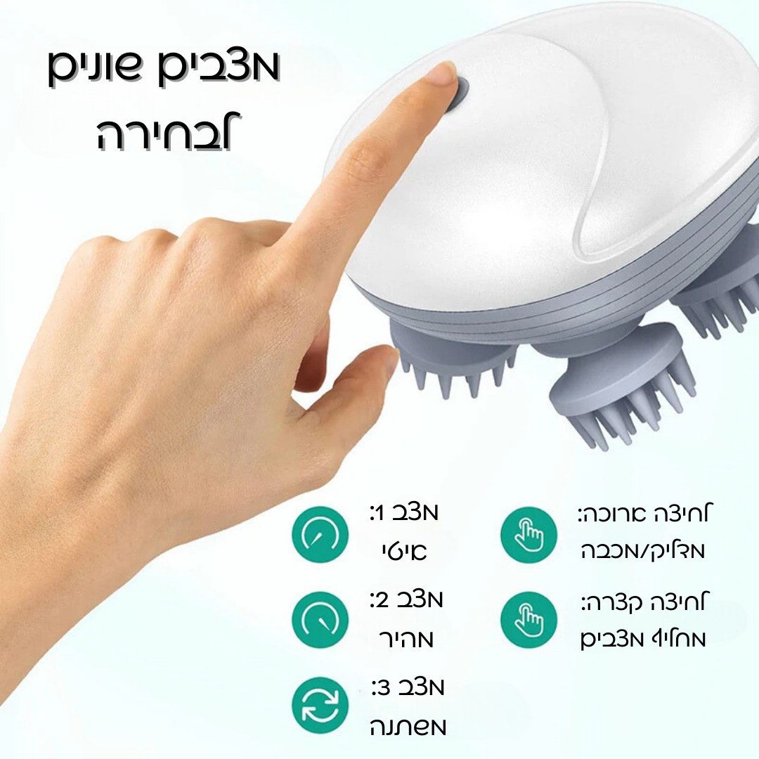 מכשיר לעיסוי הקרקפת מבית לורטי